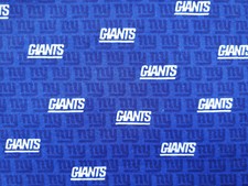 New York Giants NFL Cotton Fabric Yardage Remnants