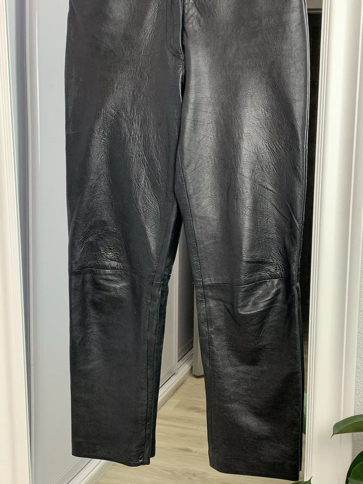 Vintage Calvin Klein Jeans Leather Trousers Pants Opium Y2K - Image 4 of 4
