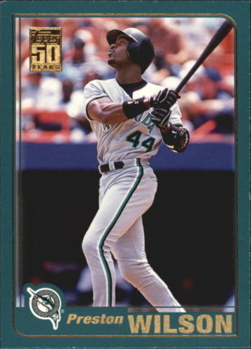 2001 TOPPS FLORIDA MARLINS TEAM SET Mike Lowell Luis Castillo Preston Wilson 22 - Picture 1 of 1
