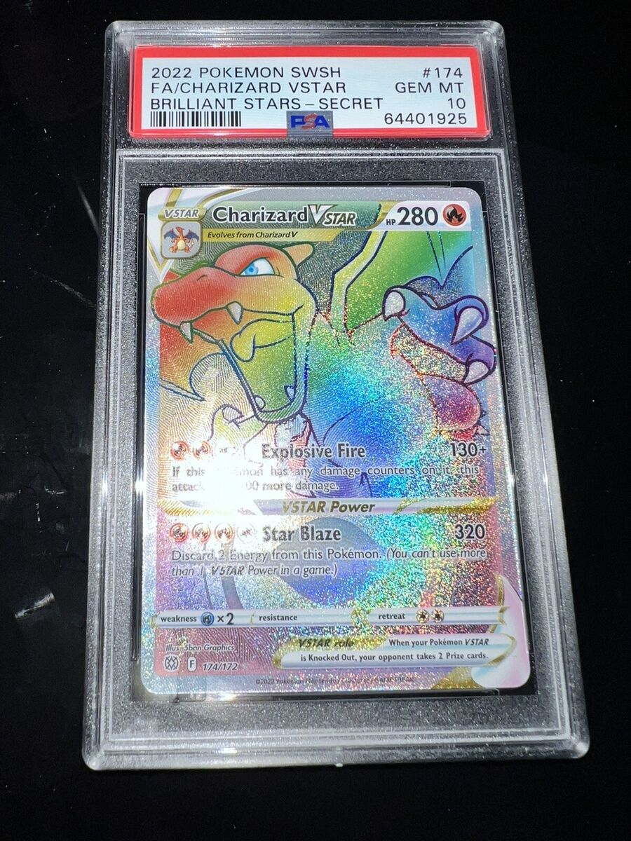 Pokémon TCG Charizard VSTAR PSA 10 SWSH: Brilliant Stars 174 Pokémon TCG Charizard VSTAR PSA 10 SWSH: Brilliant Stars 174