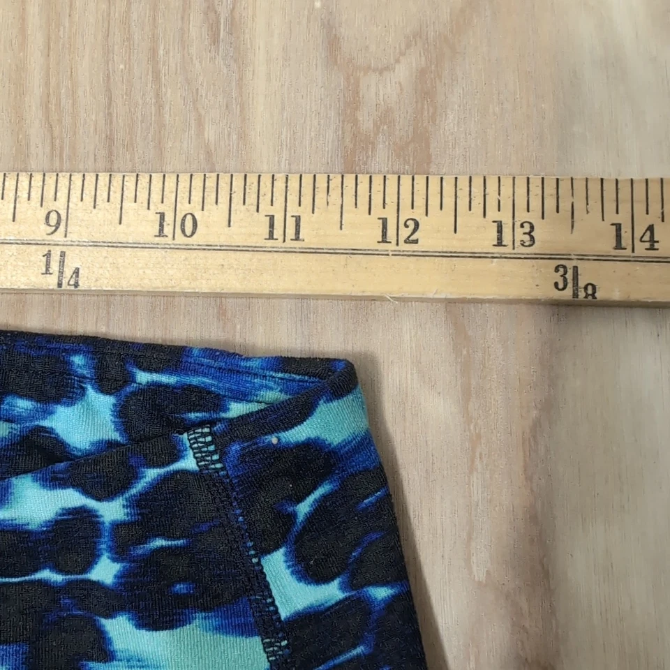 Leggings capri Athleta Chaturanga azul estampado de leopardo para mujer XS 24x20 Foto 4 de 4