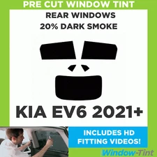 For Kia EV6 2021+ Pre Cut Window Tint Kit 20% Dark Rear Car Tinting Film Film