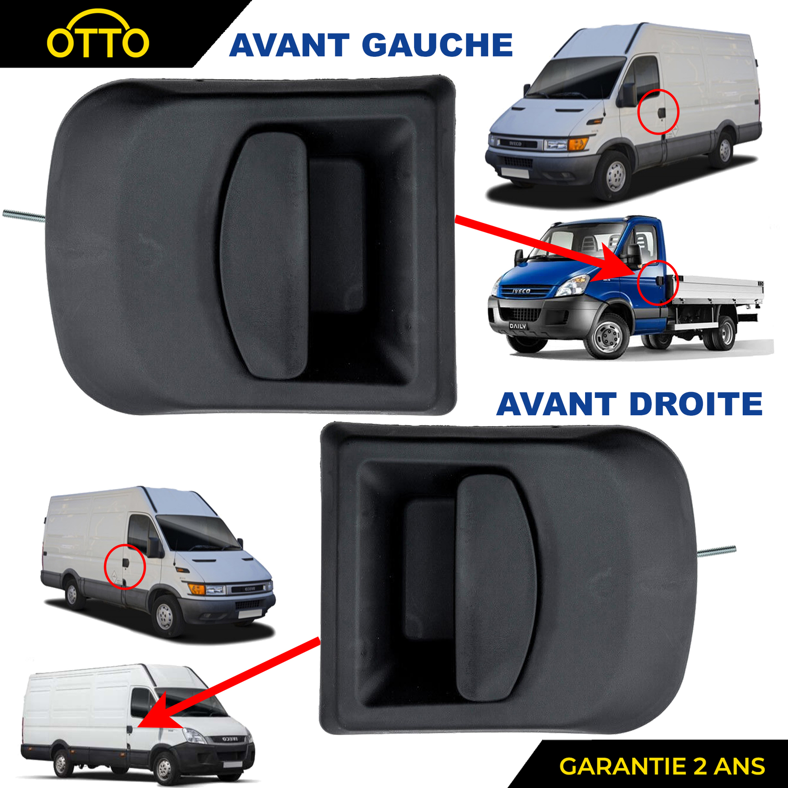 Poignée de porte Daily III IV V finition origine premium 99489590