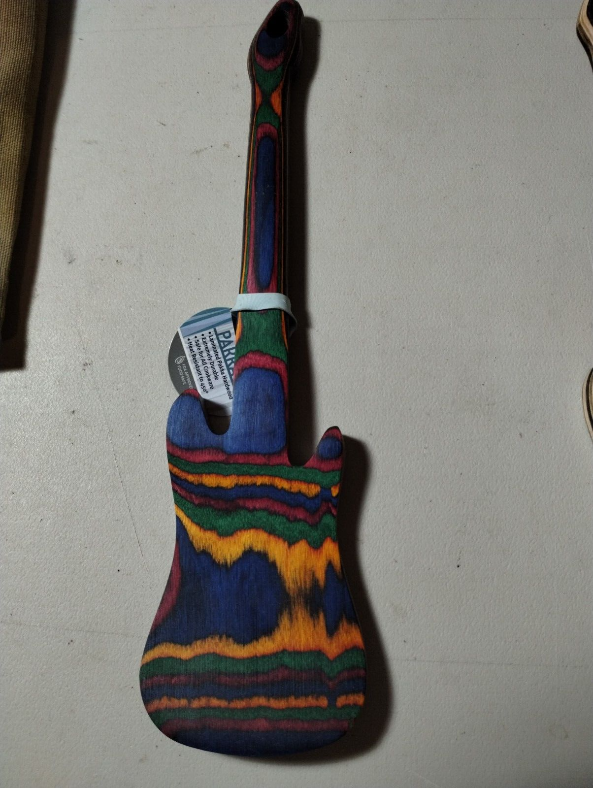 Pakka Wood Guitar Spatula Kitchen Utensil Island Bamboo Cooking