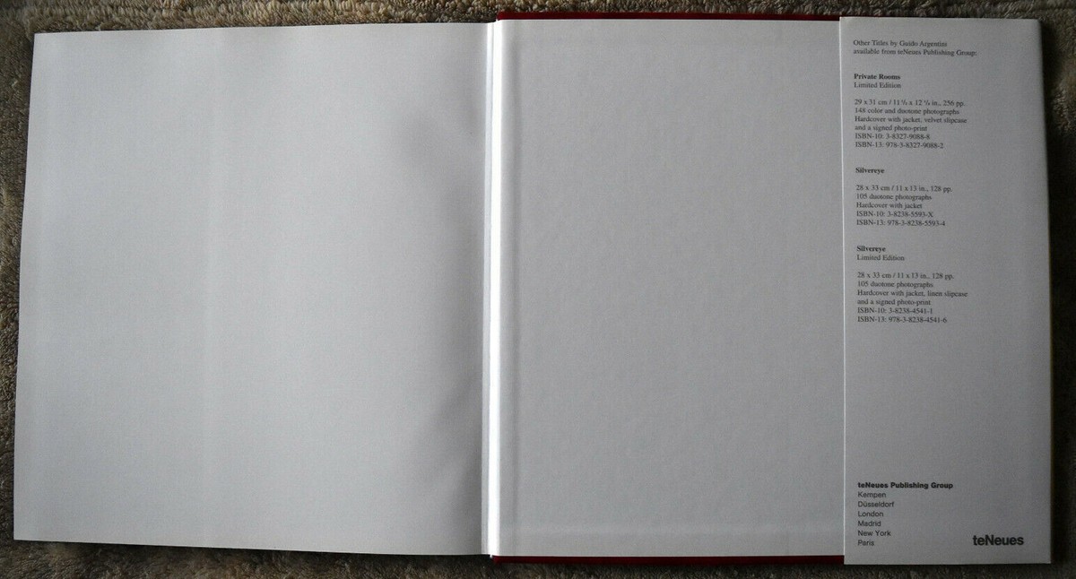 Rare Guido Argentini: Private Rooms HAND SIGNED by The Author HC