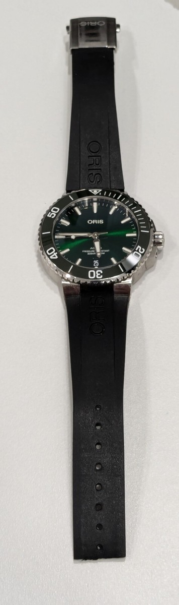 Oris Aquis 39.5mm Men's Watch Green Dial | eBay