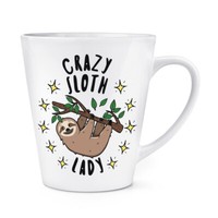 VerrüCkte Faultier Damen Stars 341Ml Latte Becher Tasse Lustiger Witz Tiere Faul