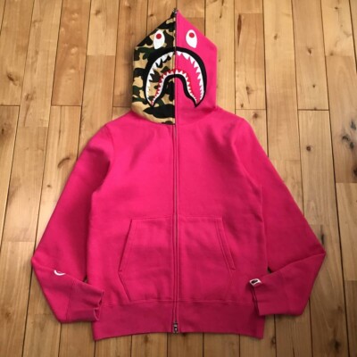 bape shark hoodie pink camoシャーク　パーカー　エイプ s-l400.jpg