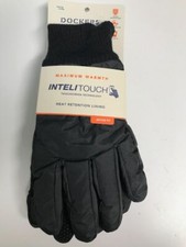 Men's Dockers Intelitouch Gloves Size Large NEW MSRP 38.00 Black