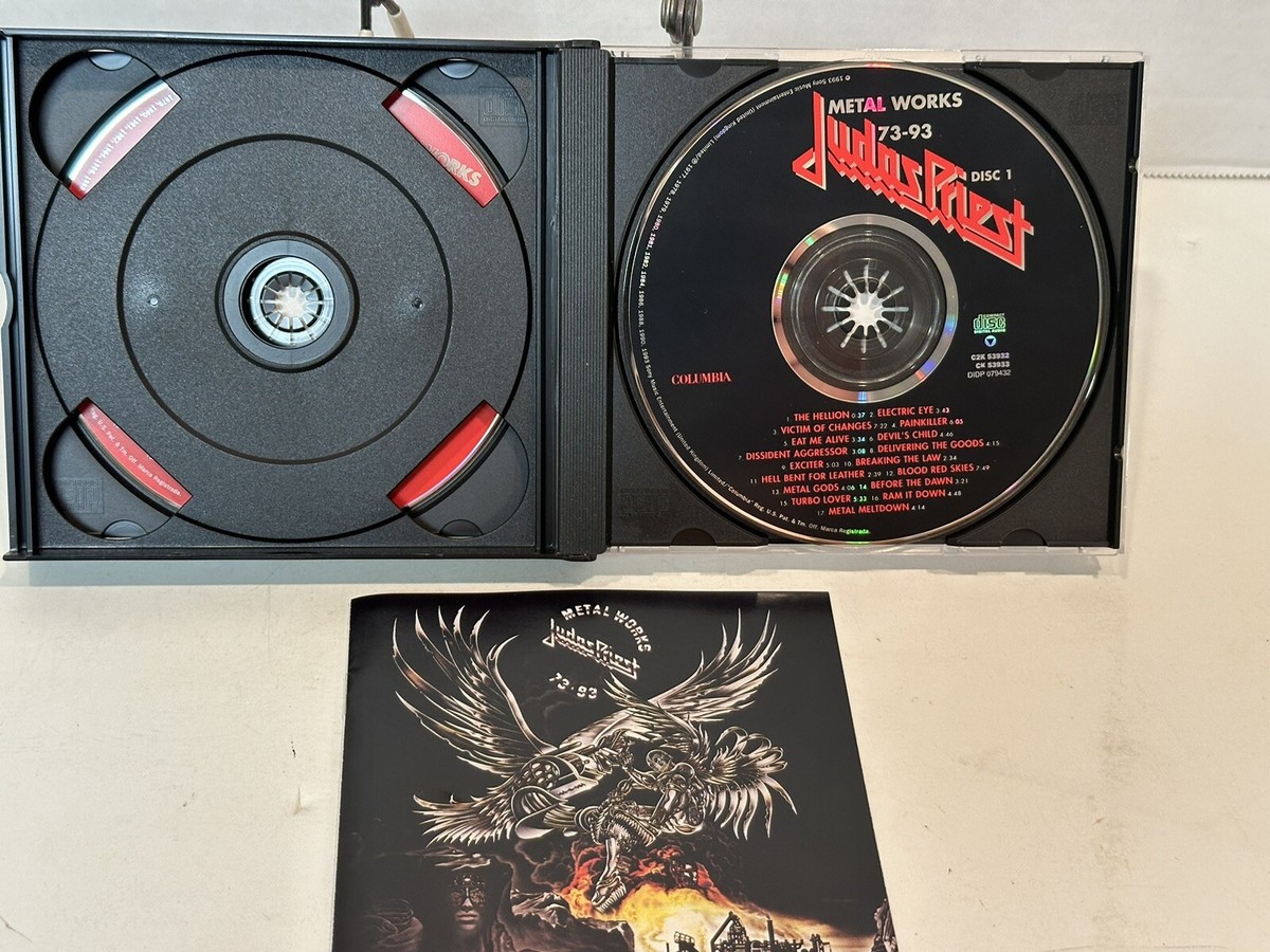JUDAS PRIEST Metal Works 73-93 2 Disc CD Box Set Greatest Hits JUDAS PRIEST Metal Works 73-93 2 Disc CD Box Set Greatest Hits