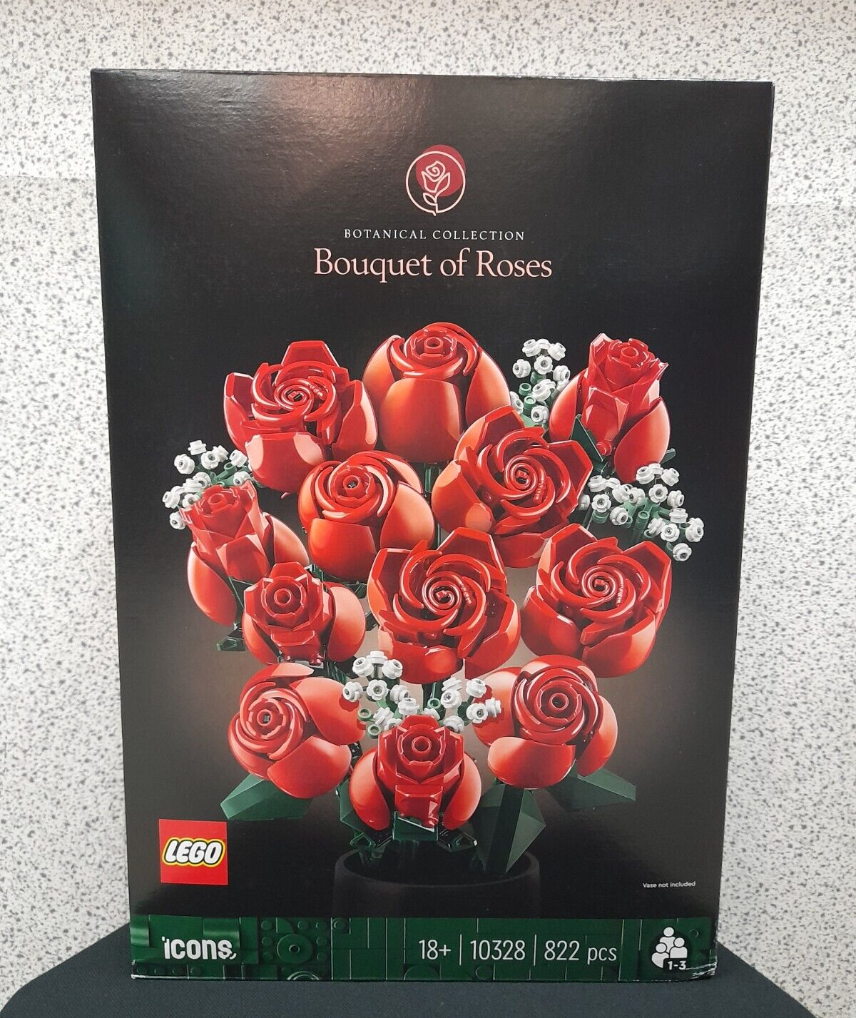 LEGO ICONS 10328 BOUQUET DI ROSE, SET FIORI FINTI PER ADULTI, DECORAZIONE CASA, IDEA REGALO PER LEI O LUI, COLLEZIONE BOTANICA - Immagine 4