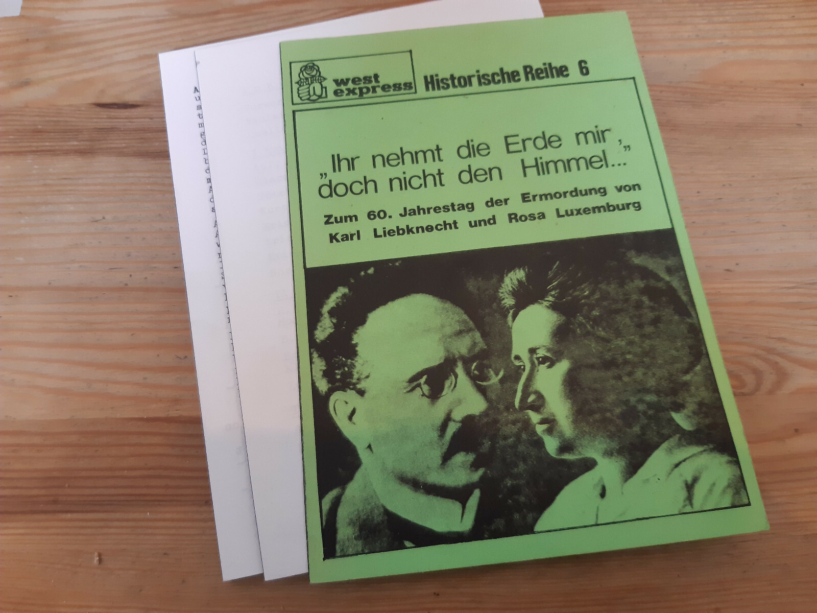 FILA Sach Historische Reihe 6 : Ihr nehmt die Erde mir doch .. (158 s.) WEST EXPRESS
