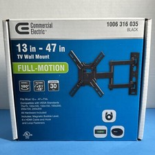 TV Wall Mount Full Motion 13 in. - 47 in. Commercial Electric Brand New in Box