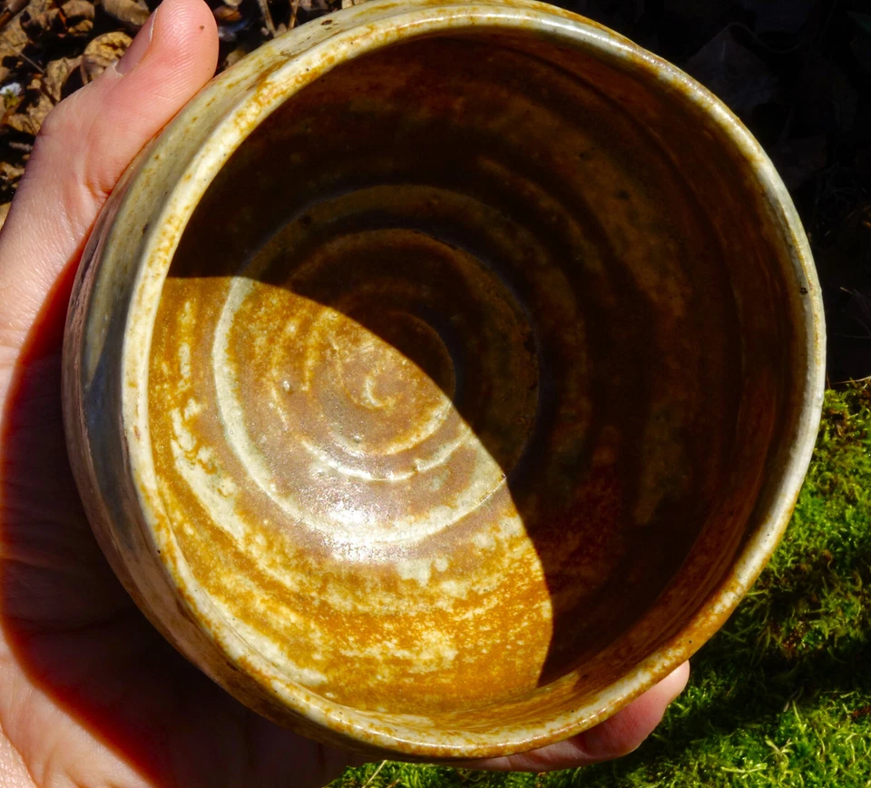 Antiguo japonés período Edo Kiseto Chawan/tazón de té con caja y sudario Foto 4 de 4
