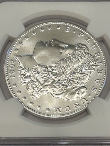 2021 Morgan Silver Dollar NGC MS 70 First Releases Wayne Miller Hand Signed - Picture 5 of 9