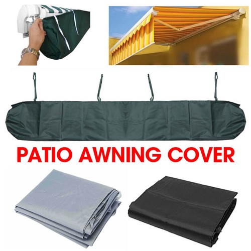 Retractable Patio Shade Sail Patio Awning Storage Bag Sun Canopy Shelter Cover - Picture 4 of 12