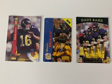 Two (2) 1995 Signature Rookies Football Dave Barr Autographed Cards Cal Berkeley