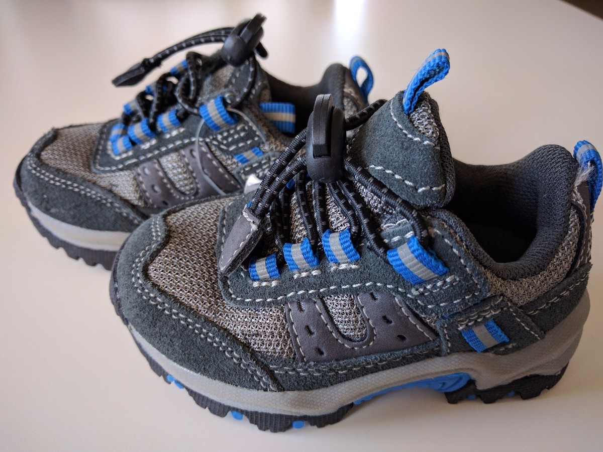 The Children's Place Toddler Boys Kids Sport Shoes Size Athletic Gray  Blue New