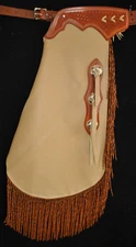 Custom Made Leather Chinks/Buckskin Leather/New Chaps/Made In USA
