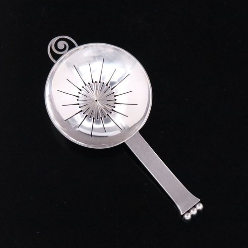 Evald Nielsen. No. 27. Silver Tea Strainer. - Picture 2 of 2