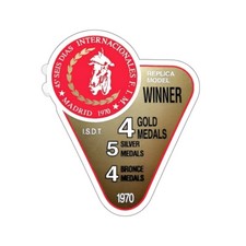 Bultaco Matador MK4 SD MK5 MK9 Cover Laterale Decalcomania Vibrante! 1 pz