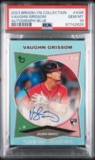 VAUGHN GRISSOM * PSA 10 * AUTO /30 *POP 1* 2023 TOPPS BROOKLYN COLLECTION ROOKIE