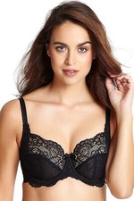 Panache Andorra Lace Balconnet Bra BLACK 5675