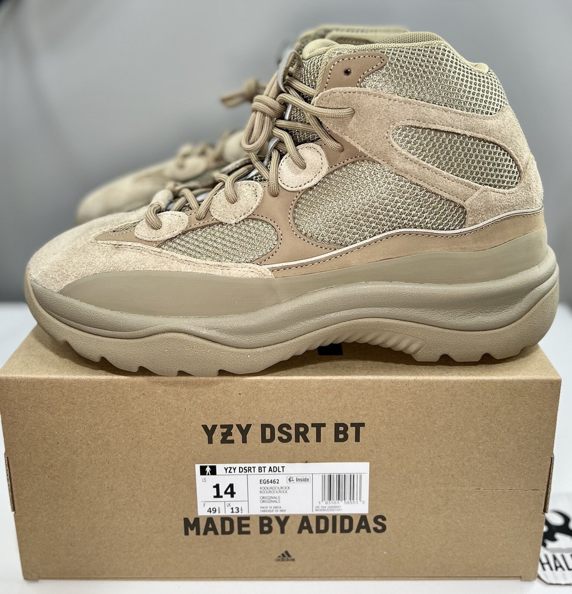 NEW adidas Yeezy Desert Boot Rock | Men's Size 14 | EG6462 NEW adidas Yeezy Desert Boot Rock | Men's Size 14 | EG6462