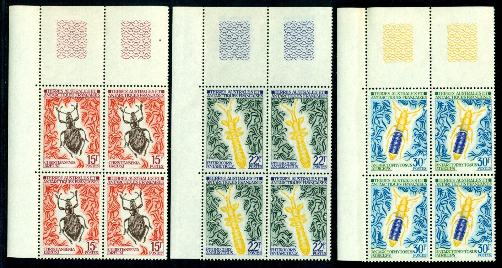 TAAF 1972 Insects,Insekten,Insectos,Mi.78-0,Bl. x4,MNH,CV=ca.$280 Nieuwe super speciale prijs