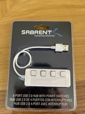 Sealed Port USB Hub with Power Switches Sabrent HB-UMLS