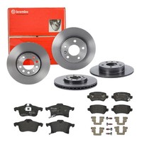 Bremsen Set Bremsscheiben BremsbeläGe Brembo Vorne Hinten FüR Opel Meriva