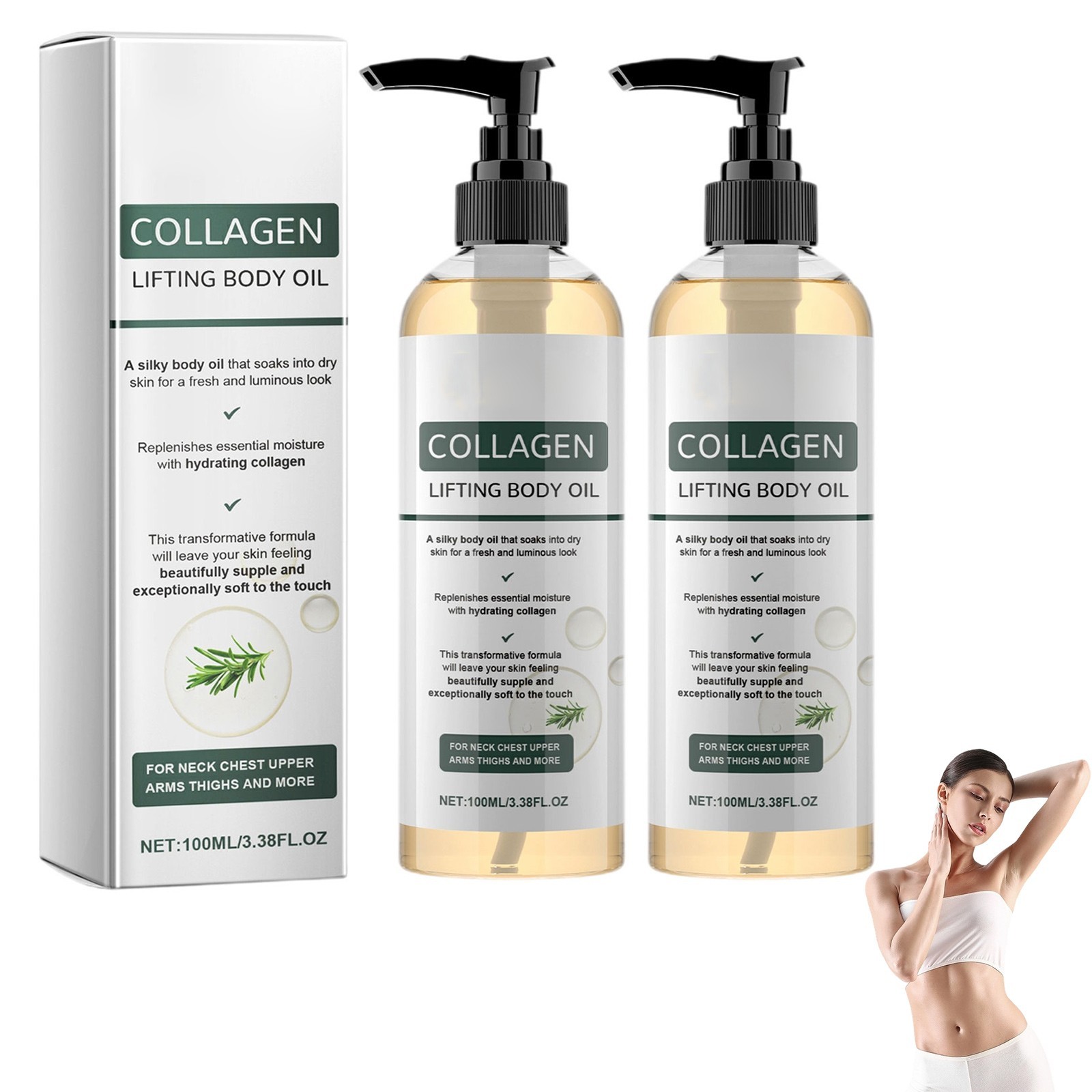 Elycura Collagen Oil, 2026 New Advanced Collagen Oil for Skin Tightening