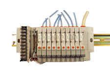 SMC SY3140-5FU Solenoid Valves Assembly with Control  Power Supply Unit