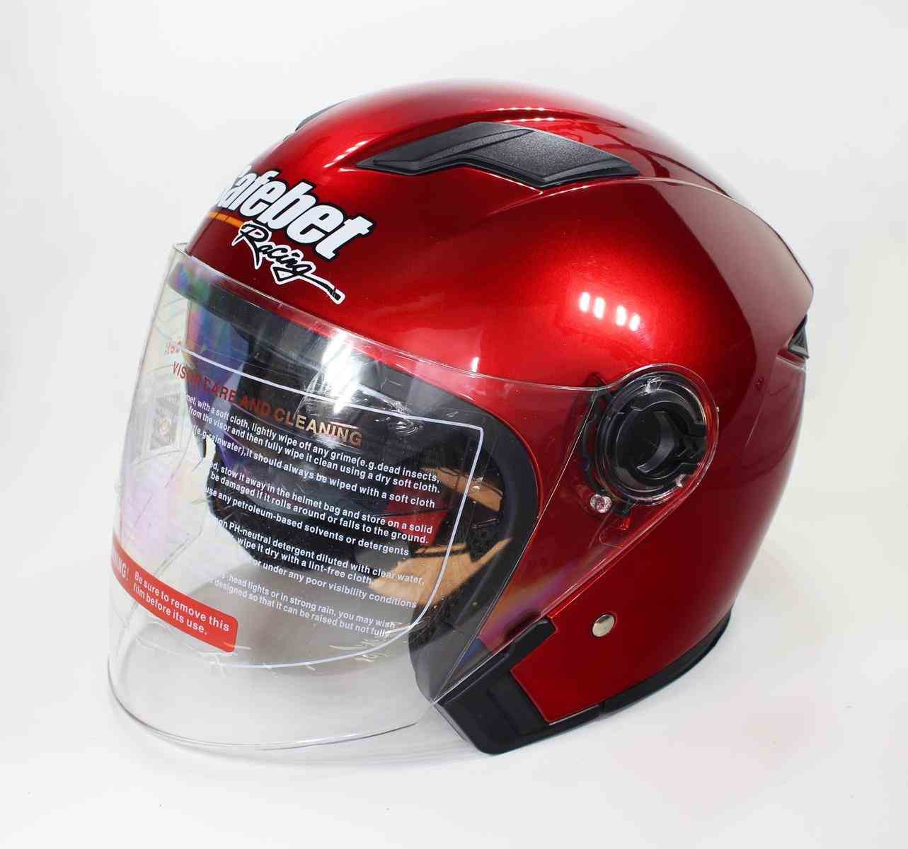 Casque Safebet HF-223 Burgundy S compact pour voies privées