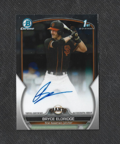 Bryce Eldridge 2023 Bowman Chrome 1st Auto Card