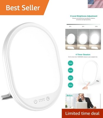Customizable UV-Free Light Therapy Lamp - Portable, Touch Control & Rotatable