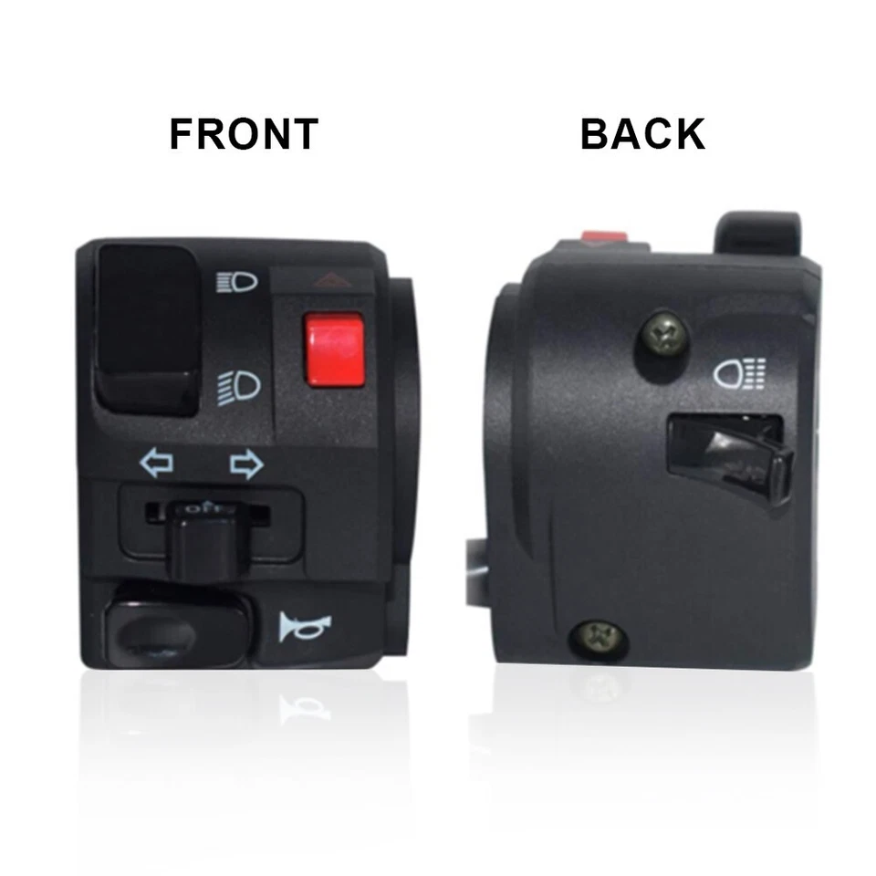 22MM 7/8" Motorcycle Handlebar Turn Signal Light Horn Start Kill Switch Control - Image 3 of 4