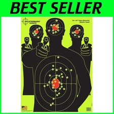 USA-Made Fluorescent Yellow Silhouette Targets