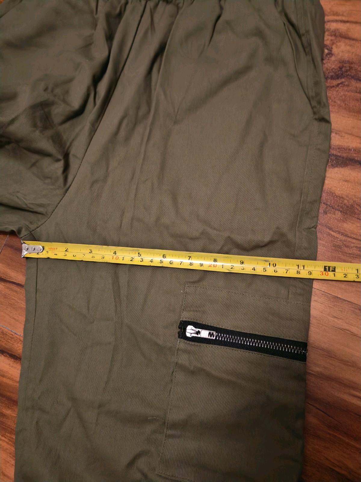Nasty Gal Zip Pocket Cargo Pants Women 8uk Khakis/Green Pre-owned Nwt image 10