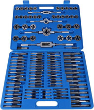 110Pcs Tap and Die Set, Metric M2  Screw Nut Thread Taps Dies with Storage Case,