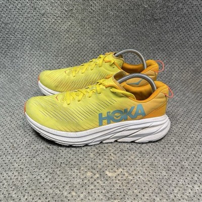 Hoka One One Rincon 3 Yellow Orange Running Shoes Size 8 Men s