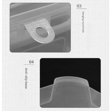Egg Box with Shockproof Compartments Clear PP Material for Safe Transportation