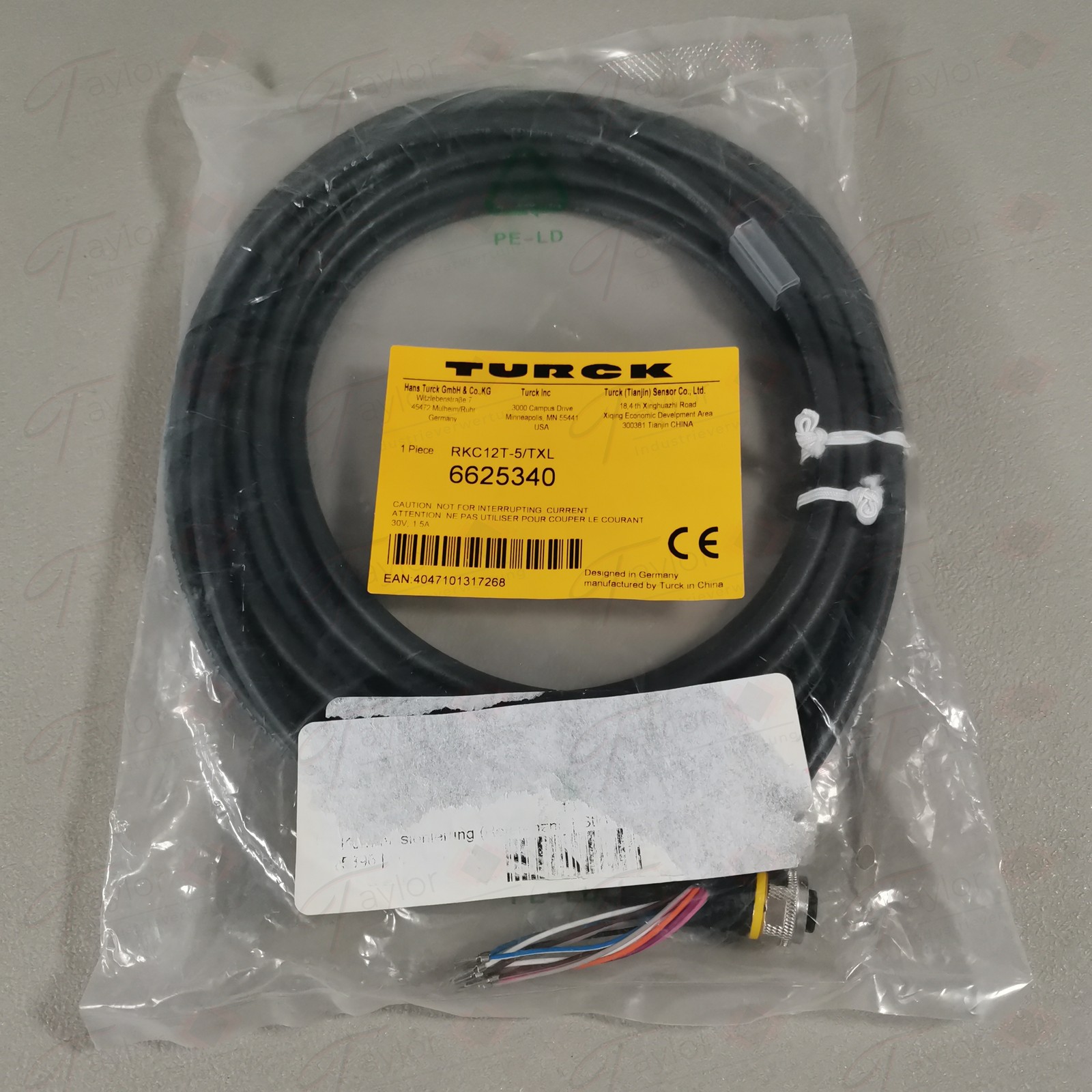 Turck 6625340 Sensor Cable NEW