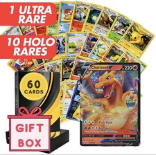 Pokemon Card Lot 60 Cards Ultra Rare VMAX GX EX OR V STOCKING STUFFER