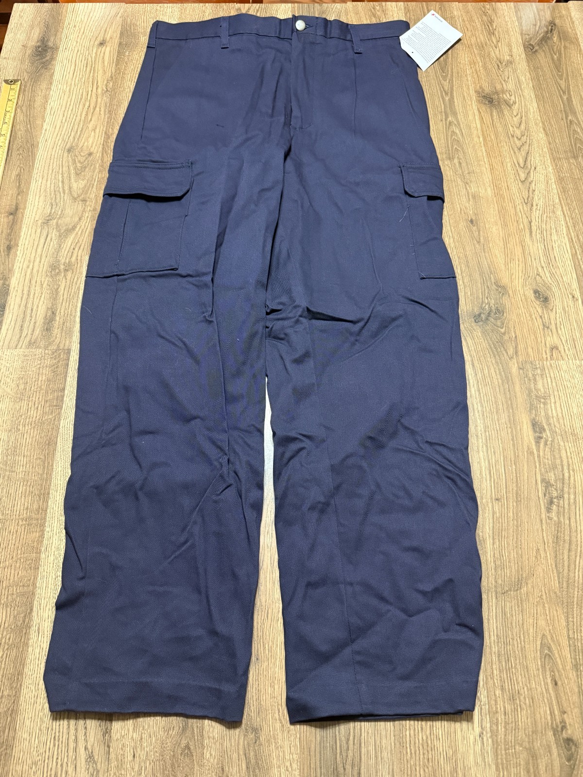 Mens 36x31 Blue Flame Resistant Side Pockets Work Pant