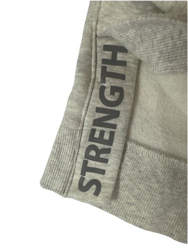Athleta Girl Inner Strength Funnel Neck Sweatshirt Light Gray Girls Size M 8/10 - Picture 4 of 7