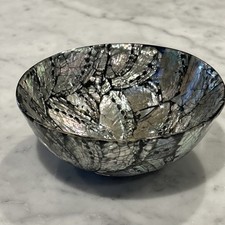 Abalone Shell 5” Mosaic Round Bowl Dish Handmade.