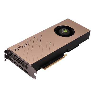 NVIDIA RTX 3090 24G  GDDRX6 GAMPERE accelarator GEFORCE turbo deep learning GPU