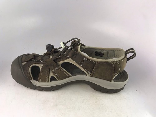 Sandali Keen Venice in pelle marrone impermeabili con coulisse donna taglia 9 US - Foto 4 di 11