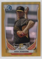 2014 Bowman Chrome Prospect Short Prints Gold Refractor 9/50 Nick Kingham c6h